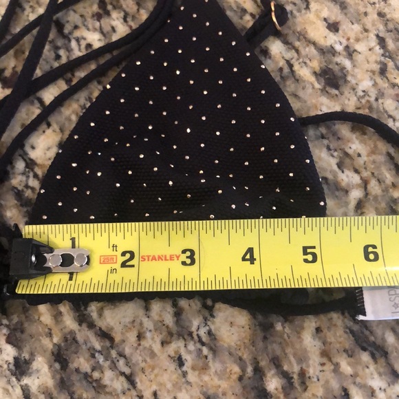 L*Space Kara Wrap Bikini Top String Triangle Lennox Tie Side Bottoms Studded - Picture 11 of 16